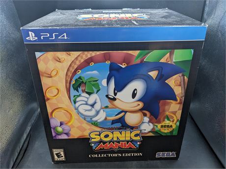 SONIC MANIA - COLLECTORS EDITION (GAME IS SEALED) - PS4