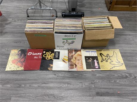 3 BOXES OF MISC. RECORDS - CONDITION VARIES
