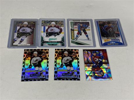 7 CALE MAKAR CARDS - INCLUDES ROOKIES