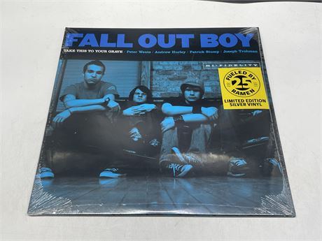 SEALED - FALL OUT BOY - TAKE THIS TO YOUR GRAVE SILVER VINYL