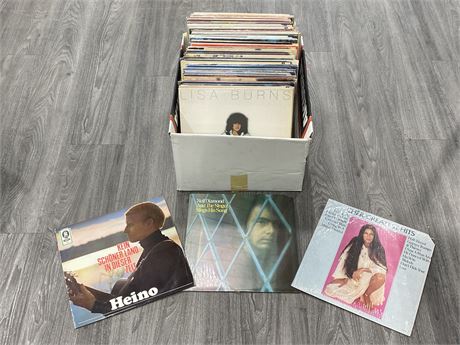 BOX OF MISC. RECORDS - VG+ TO NEAR MINT (NM)