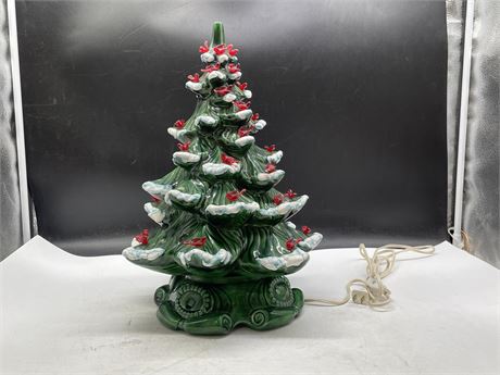 VINTAGE CERAMIC CHRISTMAS TREE (15”)