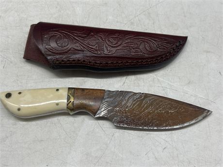 BESKAR STEEL KNIFE W/SHEATH (8.5”)