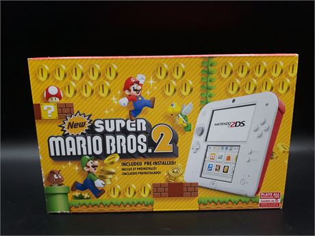 SEALED - NEW SUPER MARIO BROS 2 LIMITED EDITION 2DS CONSOLE BUNDLE