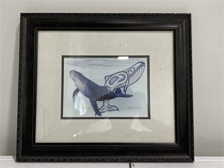 HUMPBACK WHALE PRINT BY SUE COLEMAN (16”x13”)