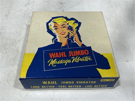 VINTAGE WAHL JUMBO MASSAGE VIBRATOR IN BOX