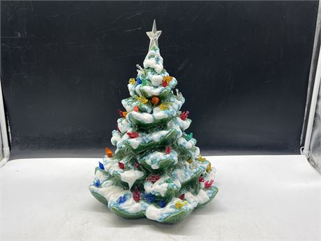 VINTAGE CERAMIC CHRISTMAS TREE - 16” TALL