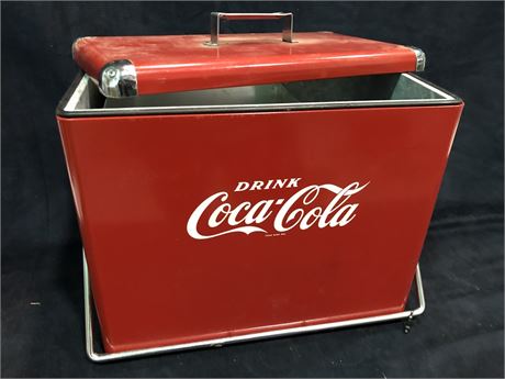 1954 ORIGINAL COCA-COLA COOLER & BOX