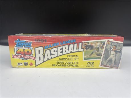 SEALED 1991 TOPPS MLB COMPLETE SET