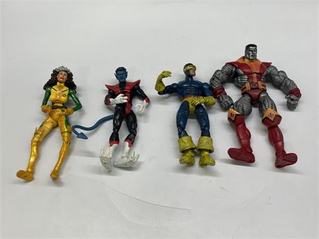 LOT OF 4 EARLY 2000’S X-MEN ACTION FIGURES (TALLEST 7”)