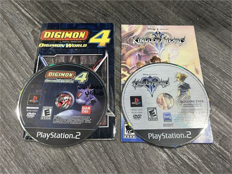 2 PS2 GAMES - HAVE SCRATCHES