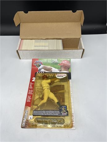 NEW MARK MCGUIRE MLB ACTION FIGURE + ~400 NBA CARDS