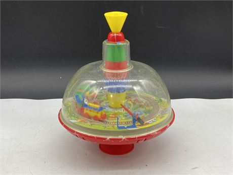 VINTAGE SPINNING TOP MADE IN WEST GERMANY - WORKS (9” TALL)