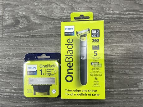 (NEW) PHILIPS ONE BLADE W/ EXTRA BLADES