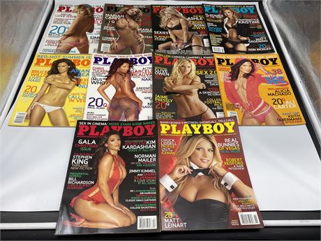 (10) 2007 PLAYBOY MAGS