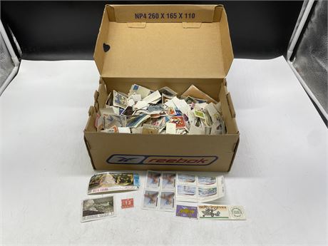 SHOEBOX OF STAMPS