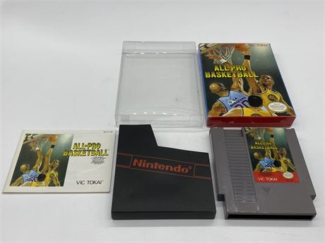 ALL-PRO BASKETBALL - NES COMPLETE W/BOX & MANUAL - EXCELLENT CONDITION