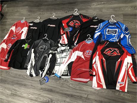 12 MOTOCROSS TOPS YOUTH SM/M/L
