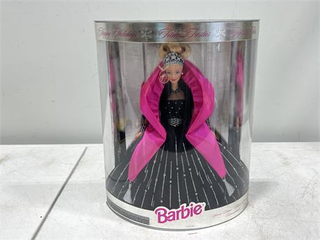 1998 HAPPY HOLIDAYS BARBIE IN BOX - 14” TALL