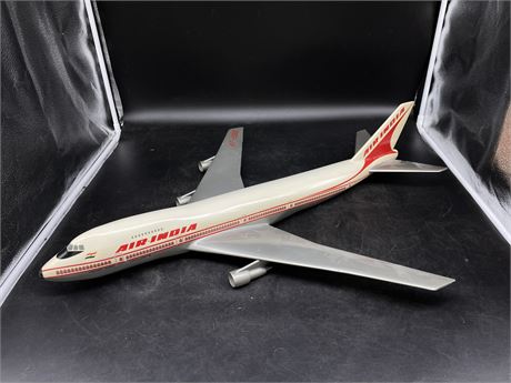 30” AIR INDIA BOEING 747B MODEL PLANE (MISSING ONE ENGINE)