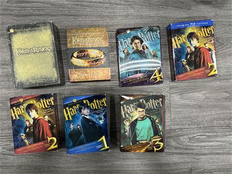 LORD OF THE RINGS & HARRY POTTER DVD BOX SETS