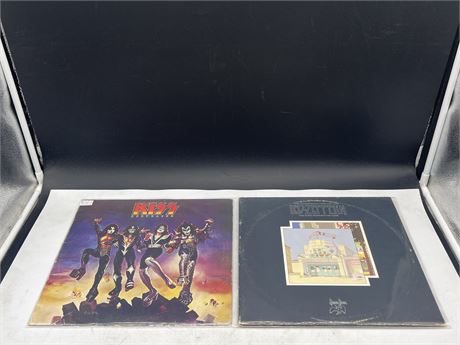 RARE 1976 PHILIPPINES PRESS - KISS & LED ZEPPELIN - VG (SLIGHTLY SCRATCHED)