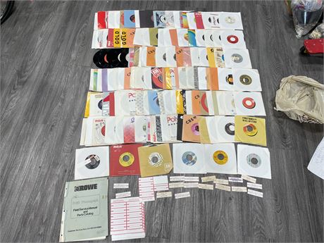 LARGE LOT OF 45RPM RECORDS
