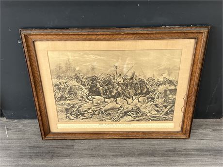 “THE TAKING OF THE GUNS” 1914 FRAMED PRINT BY R.CATON WOODVILLE (30.5”x23.5”)