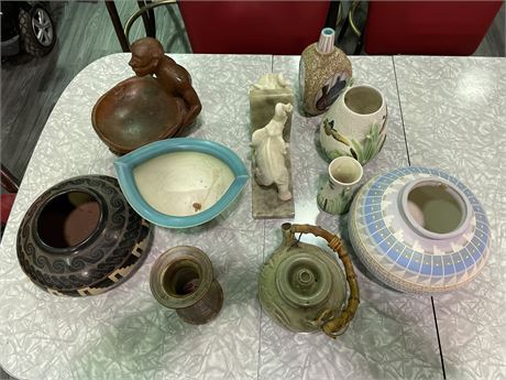 LOT OF ASSORTED POTTERY
