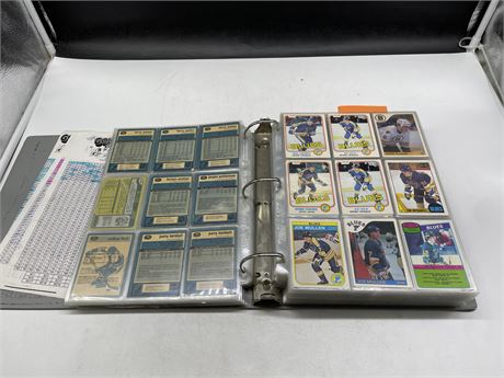 BINDER OF 1980’S OPC NHL CARDS