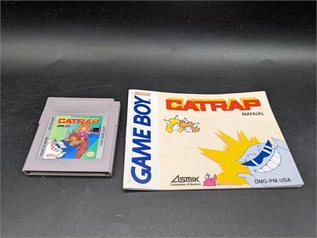 CATTRAP WITH ORIGINAL MANUAL - EXCELLENT CONDITION - GAMEBOY