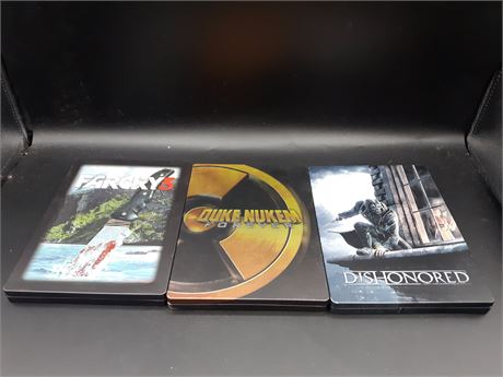 COLLECTION OF STEELBOOK EDITION XBOX 360 GAMES - VERY GOOD CONDITION