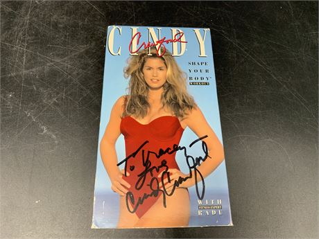 SIGNED CINDY CRAWFORD WORKOUT VHS