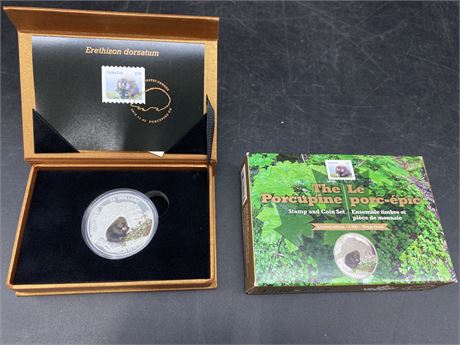 ROYAL CANADIAN MINT $20 FINE SILVER COIN & STAMP SET