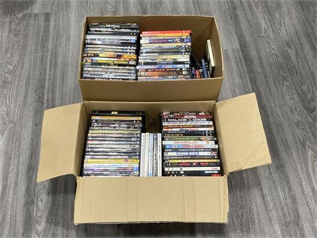 2 BOXES OF MISC. DVD’S