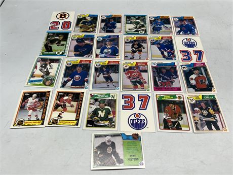 (25) 1980s NHL CARDS