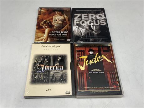 4 OUT OF PRINT DVDS (3 Sealed)