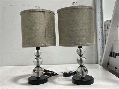 2 MATCHING END LAMPS (18”)