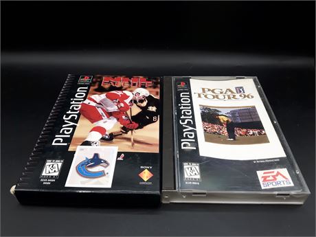 NHL FACEOFF & PGA TOUR 96 - PLAYSTATION ONE