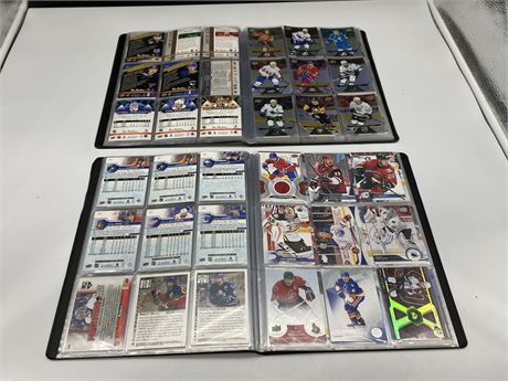 2 BOOKS OF NHL CARDS
