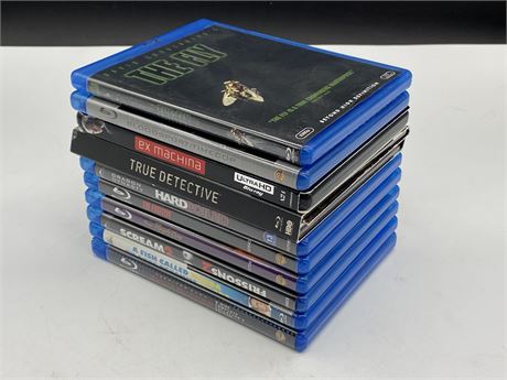 10 MISC. BLU-RAY DVDS