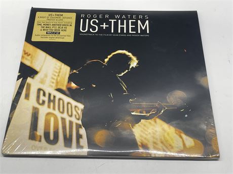 SEALED ROGER WATERS - US + THEM 3 LP SET