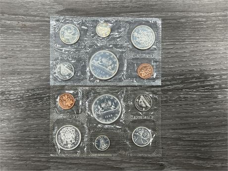 1965 / 66 ROYAL CANADIAN MINT UNCIRCULATED COIN SETS