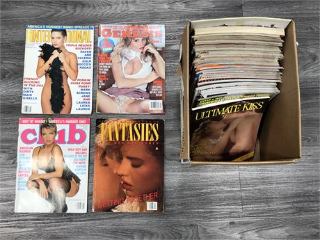 BOX OF ADULT MAGAZINES (VERY DIRTY)