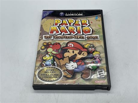 PAPER MARIO THE THOUSAND YEAR DOOR - GAMECUBE - COMPLETE WITH MANUAL