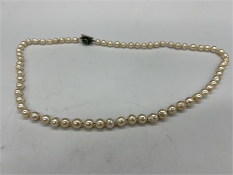 REAL PEARL NECKLACE - 27” LONG