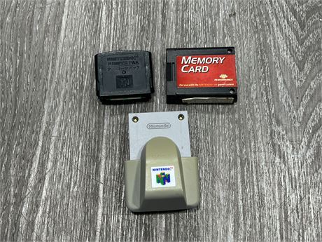 N64 RUMBLE PACK + JUMPER PAK