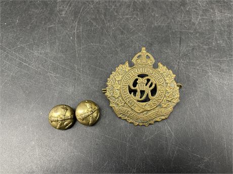 ROYAL CANADIAN ENGINEERS BADGE / MISC PINS