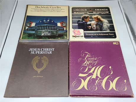 4 MISC BOX SETS RECORDS (very good condition)