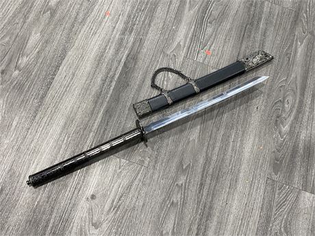 REPLICA WAKIZASHI SWORD - 34” LONG, BLADE IS 18” LONG